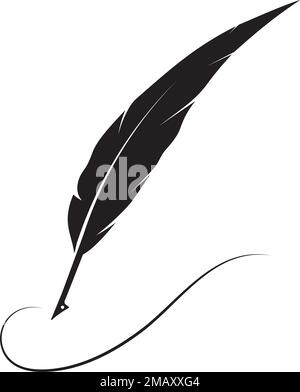 motif illustration avec logo en forme de stylo à douille Illustration de Vecteur