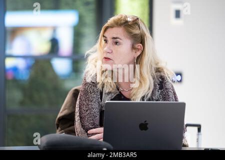 UTRECHT - Marjan Olfers, chercheur, fait le point sur l'étude de la culture sportive d'élite au Centre de connaissances pour le sport et l'exercice. Au cours de la réunion, il sera annoncé, entre autres choses, quels sports participeront à la recherche. ANP JEROEN JUMELET pays-bas - belgique sortie crédit: ANP/Alay Live News Banque D'Images