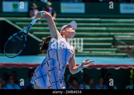 Melbourne, Australie. 11th janvier 2023. Kimberly Birrell de l'Australie en action pendant le jour 2 du tournoi de tennis classique de Kooyong dernier match contre Donna Vekic de Croatie au club de tennis de Kooyong Lawn. Vekic a gagné en trois séries 2:6, 6:2, 10:8. (Photo par Alexander Bogatirev/SOPA Images/Sipa USA) crédit: SIPA USA/Alay Live News Banque D'Images