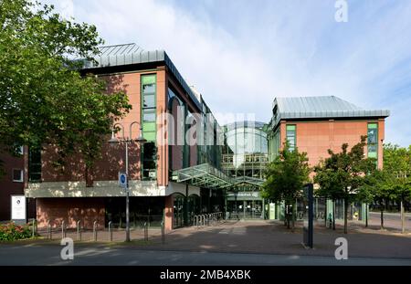 Bibliothèque municipale, Guetersloh, Westphalie orientale, Rhénanie-du-Nord-Westphalie, Allemagne Banque D'Images