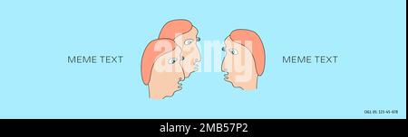 Dialogue entre trois personnes dessinées dans un style comique. Groupe de jeunes. Communication et travail d'équipe. Illustration vectorielle. Illustration de Vecteur