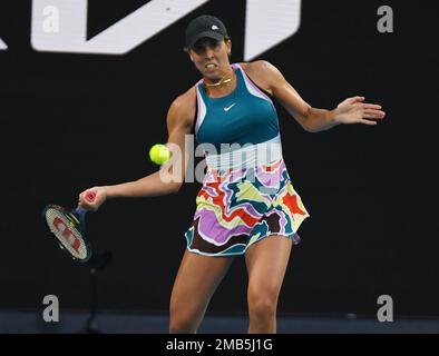 Melbourne, Australie. 20th janvier 2023. Open d'Australie 2023 Melbourne Park Day 5 20/01/2023 Madison Keys (Etats-Unis) troisième tour du match crédit: Roger Parker/Alay Live News Banque D'Images