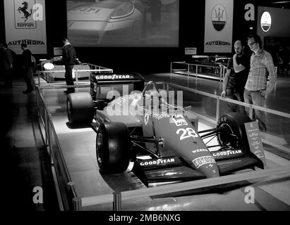 Salon de l'auto de Stockholm, Älvsjö, Stockholm, Suède. Sur la photo : la Ferrari 126C. Banque D'Images