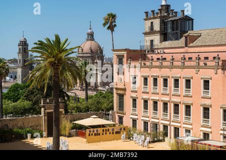 Palais Villavicencio dans l'Alcazar de Jerez de la Frontera, Andalousie, Espagne. Banque D'Images