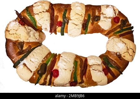 Rosca de Reyes gâteau Epiphany Banque D'Images