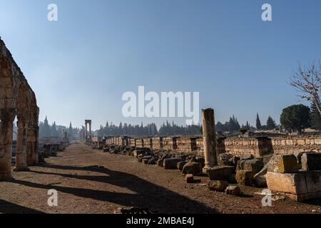 Anjar, la ville d'Umayyad au coeur du Liban Banque D'Images