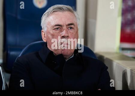 Carlo Ancelotti, entraîneur-chef du Real Madrid, est à l'affiche Banque D'Images