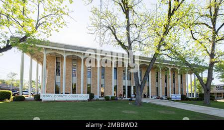 Abbeville, Alabama, Etats-Unis - 19 avril 2022 : le palais de justice du comté de Henry Banque D'Images