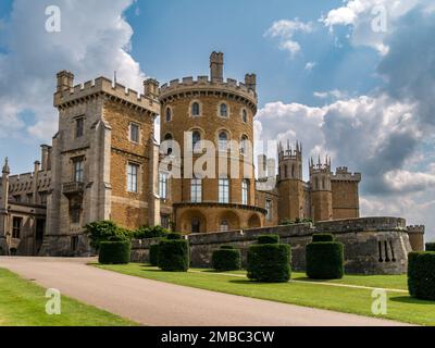 Château de Belvoir, Leicestershire, Angleterre, Royaume-Uni Banque D'Images