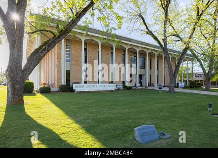 Abbeville, Alabama, Etats-Unis - 19 avril 2022 : le palais de justice du comté de Henry Banque D'Images