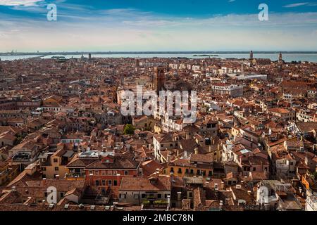 Vue aérienne sur Venise, Italie Banque D'Images