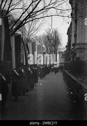 Femme au suffrage - Pickets, 1917. Banque D'Images