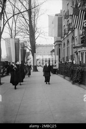 Femme au suffrage - Pickets, 1917. Banque D'Images