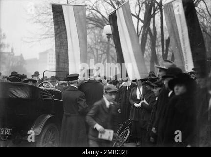 Femme au suffrage - Pickets, 1917. Banque D'Images