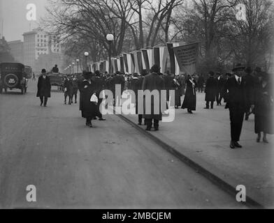 Femme au suffrage - Pickets, 1917. Banque D'Images