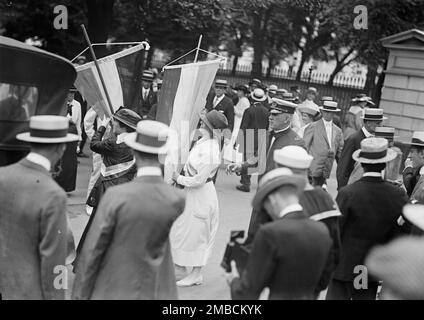 Femme au suffrage, 1917. Banque D'Images