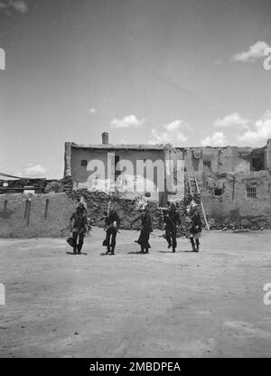 Acoma, vues de la région du Nouveau-Mexique, entre 1899 et 1928. Banque D'Images