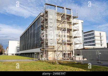 bauhaus école, bâtiment principal, Dessau, République fédérale d'Allemagne Banque D'Images