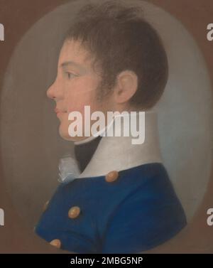 Portrait d'un jeune homme en profil, c. 1800. Banque D'Images