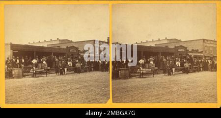 Dodges Auction, Jacksonville, Floride, c1870. Banque D'Images