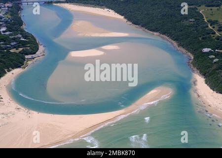 Kariega River Mouth, Cap oriental, Afrique du Sud. Banque D'Images