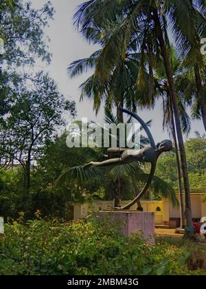 29.11.2019 bolpur à l'ouest du bengale inde, conception architecturale par artiste situé dans bolpur. Banque D'Images