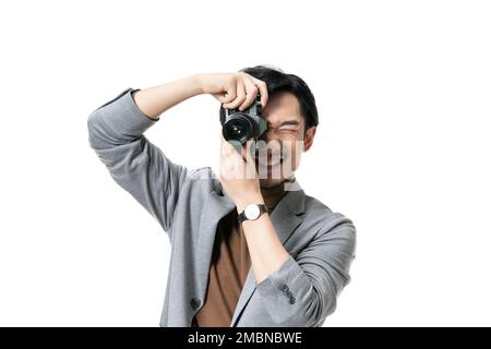Prenez le jeune homme Banque D'Images