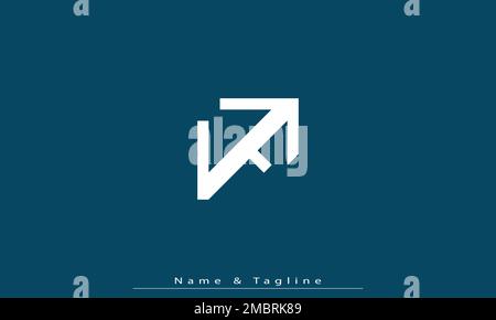 Lettres de l'alphabet initiales Monogram logo UF , FU Illustration de Vecteur