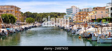 Majorque, Espagne avril 29 2016 : port de port de plaisance de Porto Cristo à Manacor de Majorque, Iles Baléares en espagne Banque D'Images