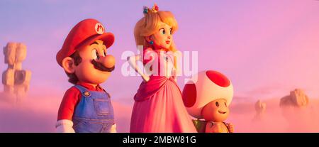 SUPER MARIO BROS: LE FILM (2023), RÉALISÉ PAR AARON HORVATH ET MICHAEL JELENIC. Credit: Illumination Entertainment / Nintendo / Universal Pictures / Album Banque D'Images