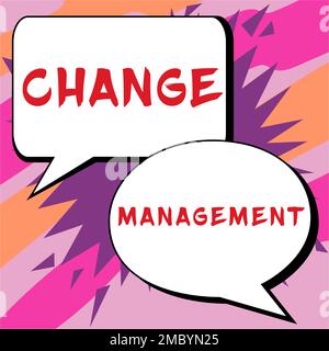 Texte montrant inspiration change Management. Mot écrit sur le remplacement du leadership dans une organisation nouvelles politiques Banque D'Images