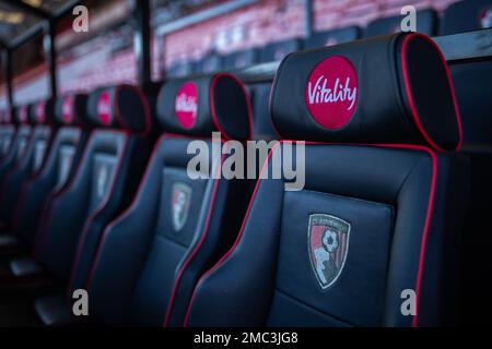 Une vue générale du stade Vitality avant le match de la Premier League Bournemouth vs Nottingham Forest au stade Vitality, Bournemouth, Royaume-Uni, 21st janvier 2023 (photo de Ritchie Sumpter/News Images) Banque D'Images