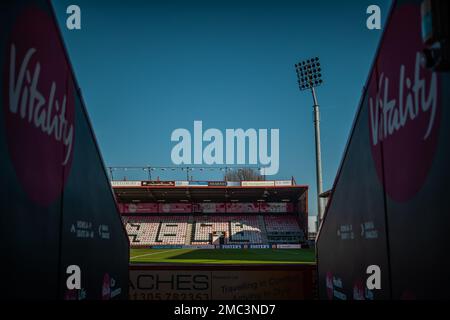 Bournemouth, Royaume-Uni. 21st janvier 2023. Vue générale du stade Vitality avant le match de la première Ligue Bournemouth vs Nottingham Forest au stade Vitality, Bournemouth, Royaume-Uni, 21st janvier 2023 (photo de Ritchie Sumpter/News Images) à Bournemouth, Royaume-Uni, le 1/21/2023. (Photo de Ritchie Sumpter/News Images/Sipa USA) crédit: SIPA USA/Alay Live News Banque D'Images