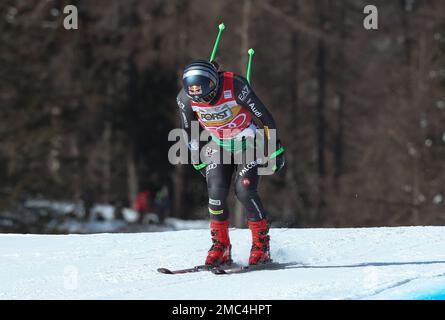 SKI - FIS SKI WORLD CUP, femmes, Cortina d'Ampezzo, descente le Tofane Slope samedi 21 janvier Banque D'Images