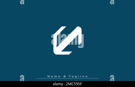 Lettres de l'alphabet initiales Monogram logo UC , CU Illustration de Vecteur