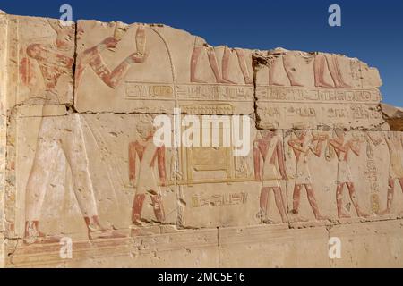 Le Temple de Ramsès II à proximité du Temple de Seti I à Abydos, Egypte Banque D'Images