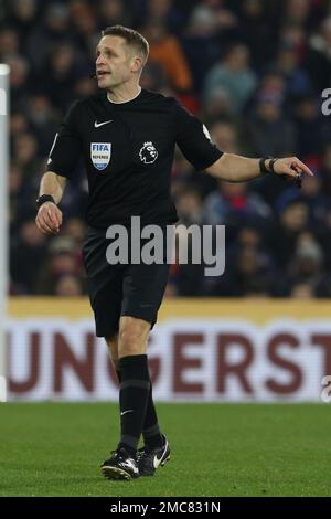 Arbitre Craig Pawson lors du match de la Premier League entre Crystal Palace et Newcastle United à Selhurst Park, Londres, le samedi 21st janvier 2023. (Crédit : Robert Smith | ACTUALITÉS MI) crédit : ACTUALITÉS MI et sport /Actualités Alay Live Banque D'Images