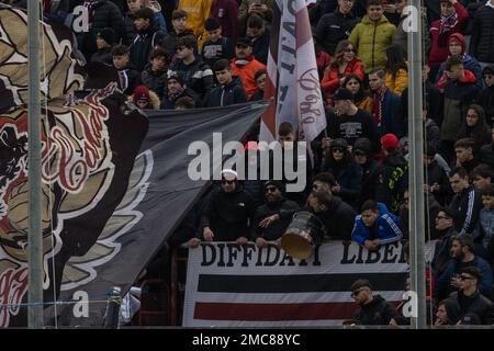 Reggio Calabria, Italie. 21st janvier 2023. Fans de Reggina pendant Reggina 1914 vs Ternana Calcio, football italien série B match à Reggio Calabria, Italie, 21 janvier 2023 crédit: Agence de photo indépendante/Alamy Live News Banque D'Images