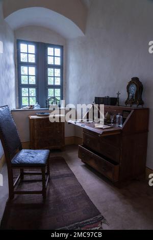Intérieur résidentiel d'une des tours de Burg Stolpen (château de Stolpen). Saxe. Allemagne. Banque D'Images