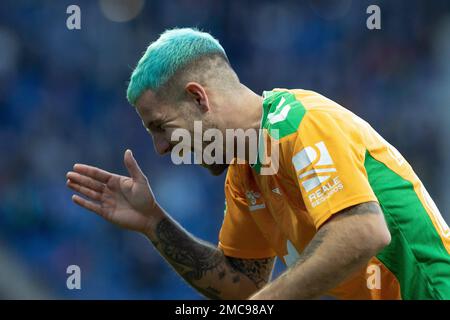 Barcelone, Espagne. 21st janvier 2023. Spanish la Liga football Match Espanyol vs Betis au stade RCDE, Barcelone, 21 janvier 2023 900/Cordin Press *** Légende locale *** Credit: CORDIN PRESS/Alay Live News Banque D'Images