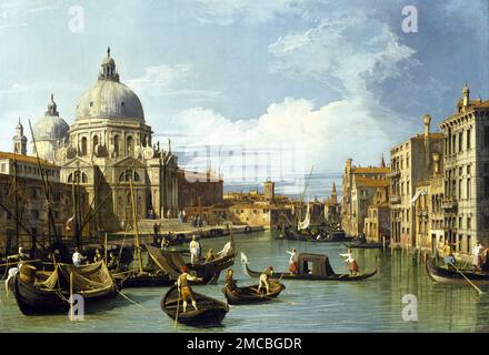 L'entrée du Grand Canal, Venise. Canaletto. c1730. Banque D'Images