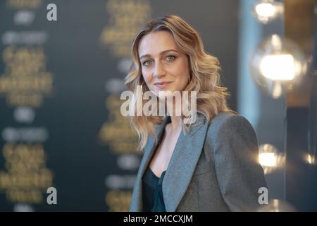 Rome, Italie. 18th janvier 2023. L'actrice Sara Drago participe à la séance photo « appeler mon agent » au cinéma Moderno de l'espace sur 18 janvier 2023 à Rome, en Italie. (Photo par Luca Carlino/NurPhoto) Credit: NurPhoto SRL/Alay Live News Banque D'Images