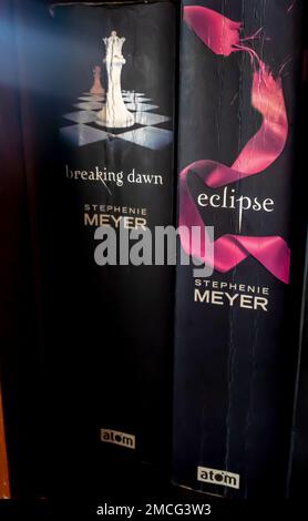 Breaking Dawn, Eclipse - romans de Twilight Saga par Stephenie Meyer Banque D'Images