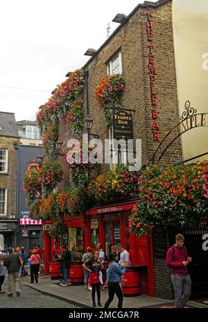 Le bar du temple pub, 47-48 Temple Bar, Dublin 2, Eire, D02 N725, Irlande Banque D'Images