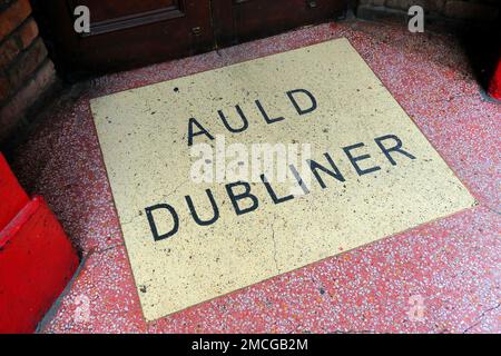 Pub traditionnel Auld Dubliner, 24 - 25 Temple Bar, Dublin, Irlande Banque D'Images