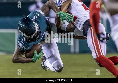 Philadelphia Eagles wide receiver Zach Pascal (3) during an NFL football  game against the Minnesota Vikings on Monday, September 19, 2022, in  Philadelphia. (AP Photo/Matt Patterson Stock Photo - Alamy