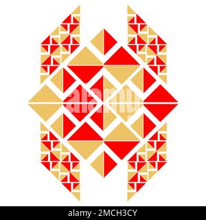 Elément de conception de motif abstrait géométrique Banque D'Images