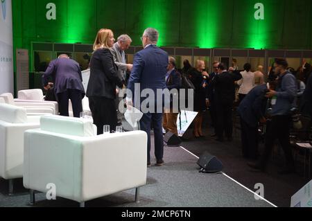 Berlin, Allemagne - janvier 2023 - Forum d'experts du Forum mondial pour l'alimentation et l'agriculture dans le Cube, Messe Berlin halls. (Photo de Markku Rainer Peltonen) Banque D'Images