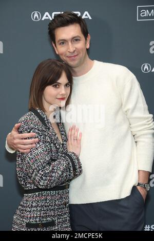 Park City, Utah, États-Unis. 21st janvier 2023. Emilia Jones, Nicholas Braun à l'arrivée pour la première PERSONNE de CAT au Sundance film Festival 2023, Eccles Theatre, Park City, UT 21 janvier 2023. Crédit : JA/Everett Collection/Alay Live News Banque D'Images