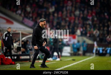 Cologne, Allemagne. 21st janvier 2023. Steffen Baumgart (Köln) 1. FC Köln - Werder Bremen Bundesliga 21.01.2023 crédit: Moritz Müller Copyright ( Banque D'Images